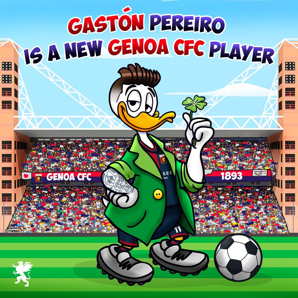 Gaston Pereiro ufficiale al Genoa (Foto: Genoa su X)
