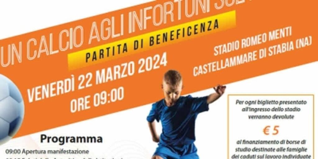 Copertina: Un calcio agli infortuni sul lavoro: la partita di beneficienza per diffondere la cultura della sicurezza