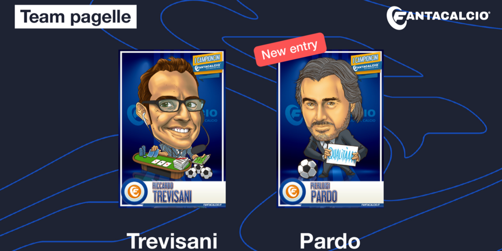 Copertina: Pierluigi Pardo nel team pagelle Fantacalcio.it con Riccardo Trevisani